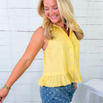Tarrant Sunshine Stripe Sleeveless Top Entro
