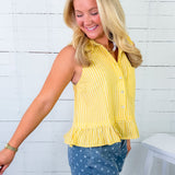 Tarrant Sunshine Stripe Sleeveless Top Entro