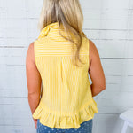 Tarrant Sunshine Stripe Sleeveless Top Entro