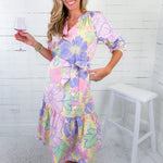 Taylor Pastel Floral Maxi Dress Karlie