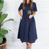 Teaghan Midnight Blue Maxi Dress Eesome