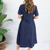 Teaghan Midnight Blue Maxi Dress Eesome