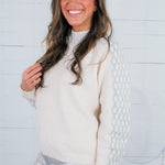 Telluride Ivory + Heather Grey Sweater PINCH