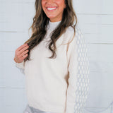 Telluride Ivory + Heather Grey Sweater PINCH