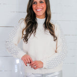 Telluride Ivory + Heather Grey Sweater PINCH