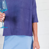 The Maple Crow Blue Turtleneck Sweater Rain + Rose