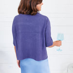 The Maple Crow Blue Turtleneck Sweater Rain + Rose