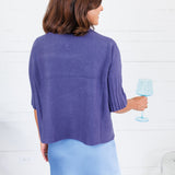 The Maple Crow Blue Turtleneck Sweater Rain + Rose