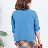 The Maple Teal Turtleneck Sweater Rain + Rose