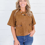 Thomas Brown Suede + Horsebit Buckle Top Entro