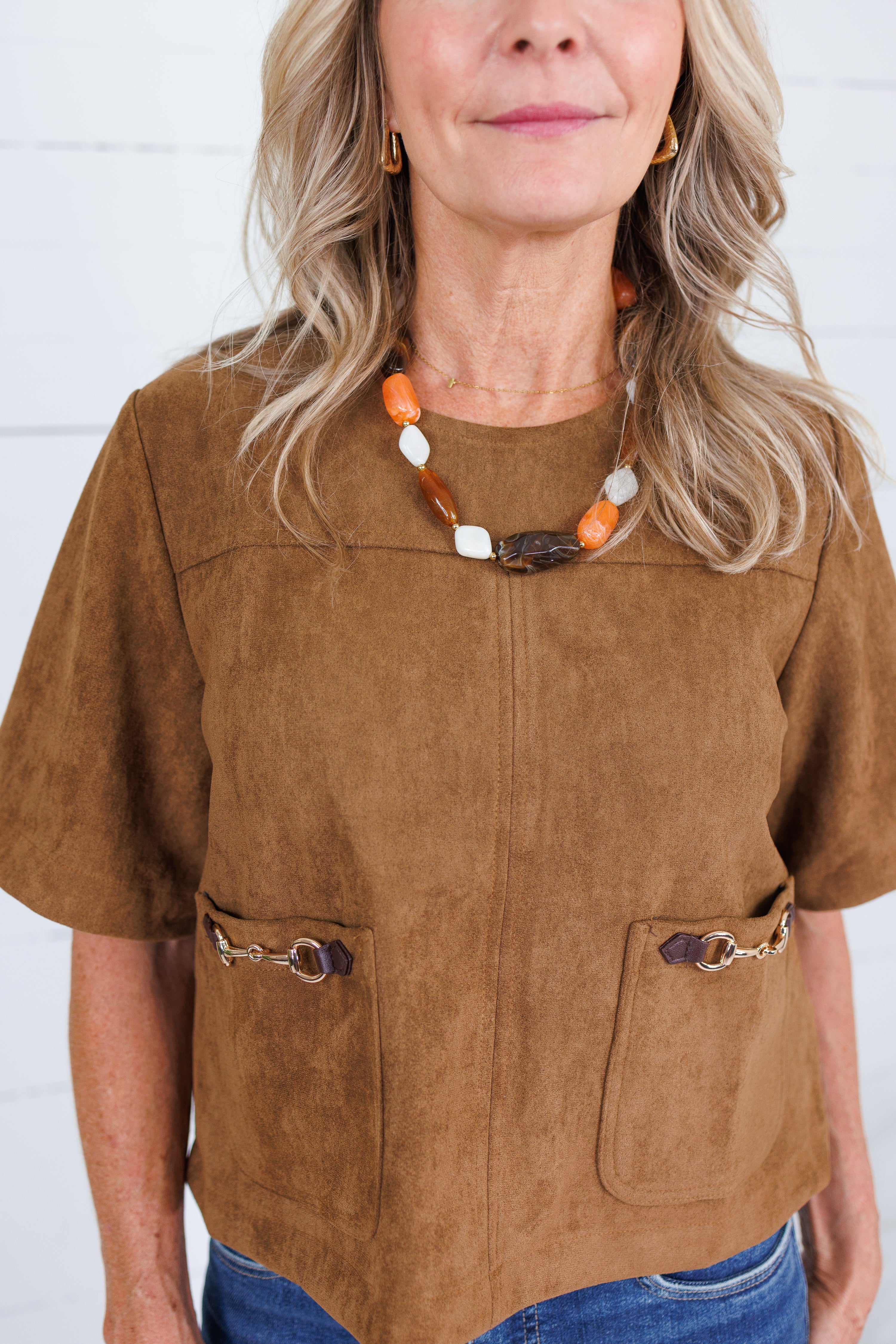 Thomas Brown Suede + Horsebit Buckle Top Entro