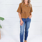 Thomas Brown Suede + Horsebit Buckle Top Entro