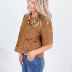 Thomas Brown Suede + Horsebit Buckle Top Entro