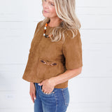 Thomas Brown Suede + Horsebit Buckle Top Entro