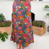 Tiffany Salmon Rose Maxi Skirt Briton Court