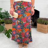 Tiffany Salmon Rose Maxi Skirt Briton Court