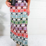 Tiffany Candy Box Check Maxi Skirt Briton Court