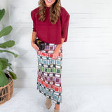 Tiffany Candy Box Check Maxi Skirt Briton Court