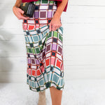 Tiffany Candy Box Check Maxi Skirt Briton Court