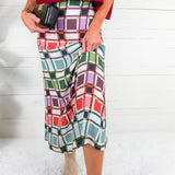 Tiffany Candy Box Check Maxi Skirt Briton Court