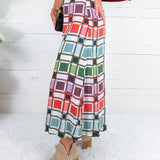 Tiffany Candy Box Check Maxi Skirt Briton Court