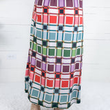 Tiffany Candy Box Check Maxi Skirt Briton Court