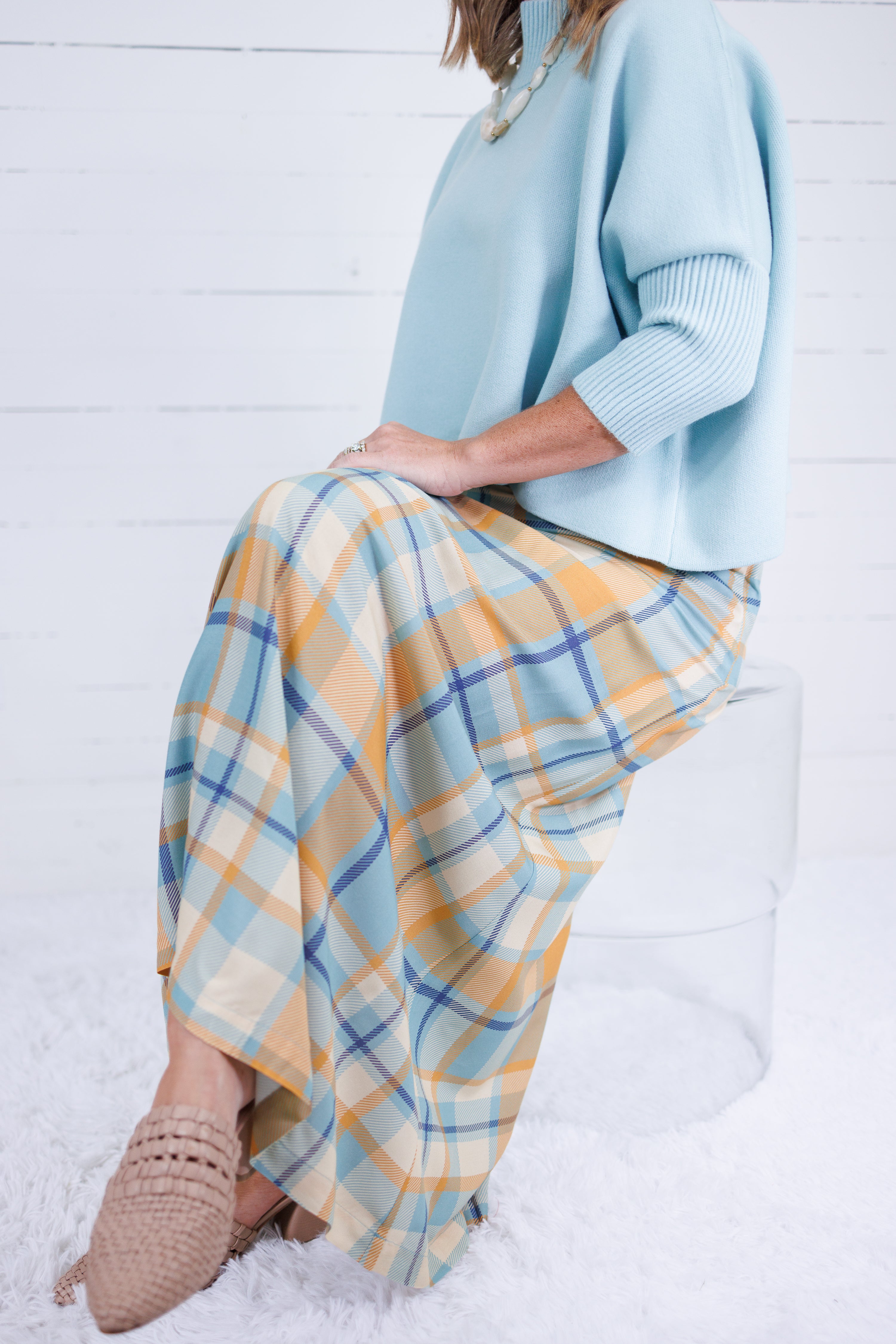 Tiffany Harvest Plaid Maxi Skirt Briton Court