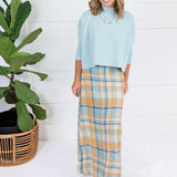 Tiffany Harvest Plaid Maxi Skirt Briton Court