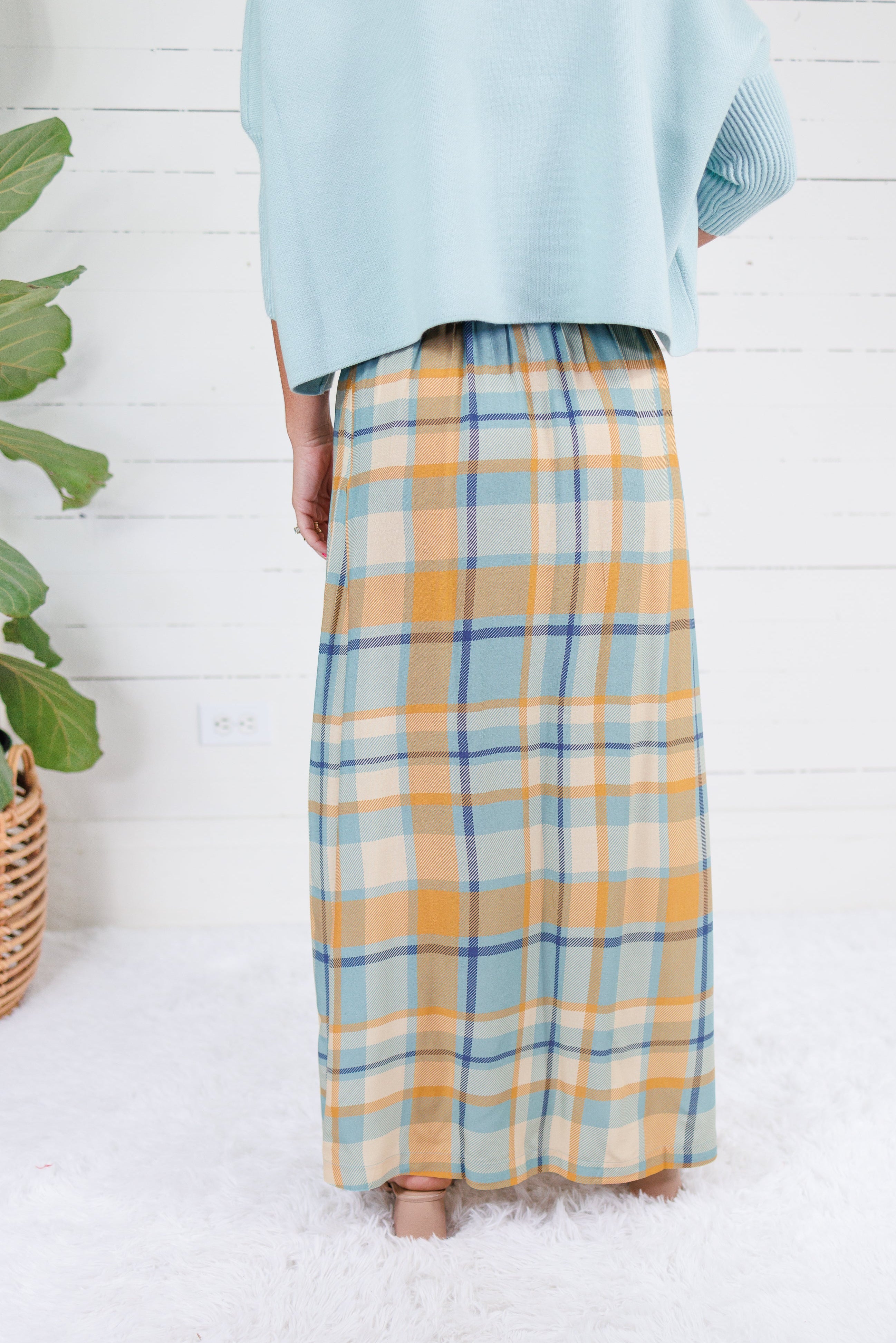 Tiffany Harvest Plaid Maxi Skirt Briton Court