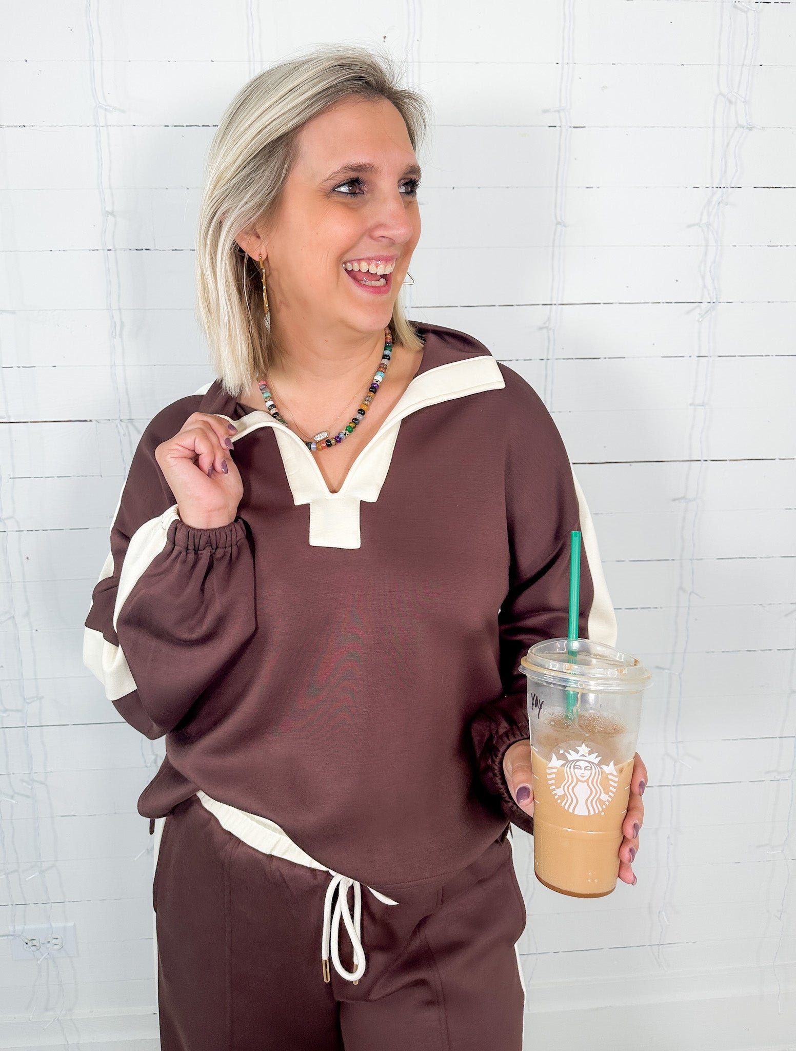 Tifton Brown Scuba Top Entro