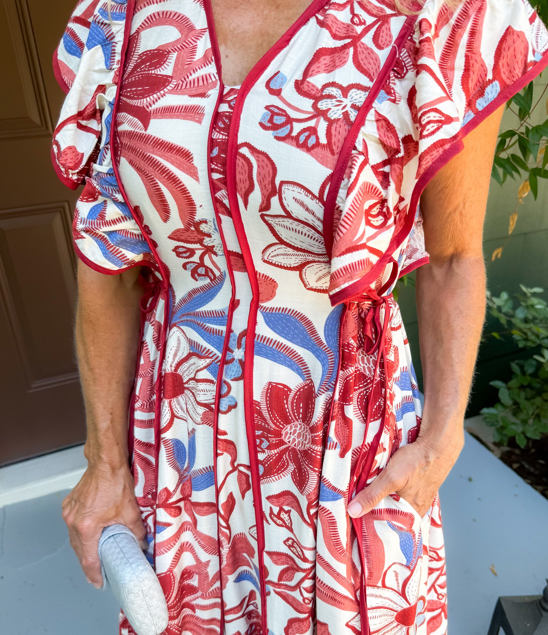 Timbarge Red Bean Maxi Dress Entro