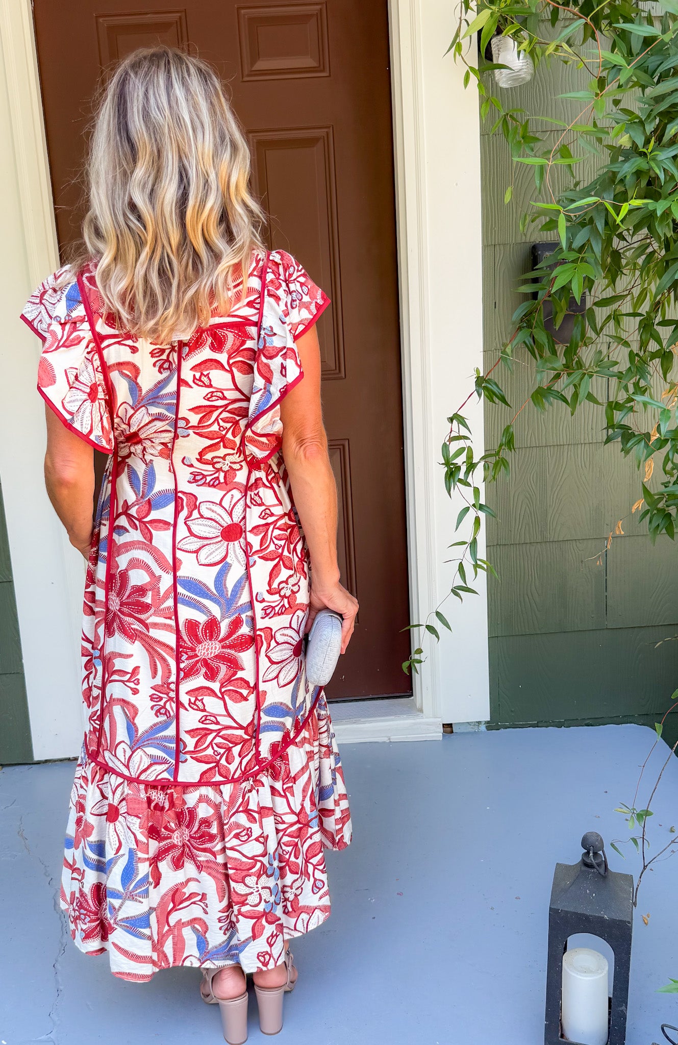 Timbarge Red Bean Maxi Dress Entro