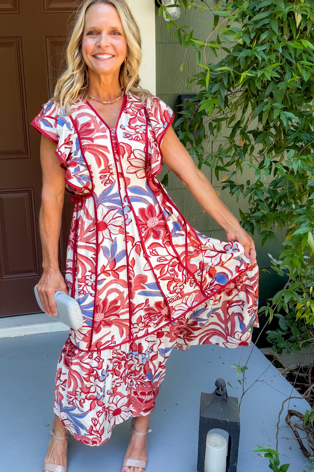 Timbarge Red Bean Maxi Dress Entro