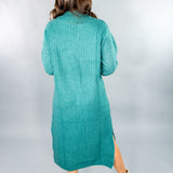 Timea Bleu Canard Sweater Dress FRNCH