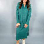 Timea Bleu Canard Sweater Dress FRNCH