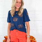 Tina Navy AU top Mary Square