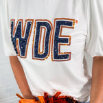 Tina White Jeweled WDE Top Mary Square
