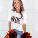 Tina White Jeweled WDE Top Mary Square