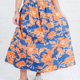 Toomers Orange + Blue Maxi Skirt TCEC