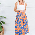 Toomers Orange + Blue Maxi Skirt TCEC