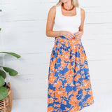 Toomers Orange + Blue Maxi Skirt TCEC