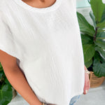 Tradewinds White Dolman Tee BOBI