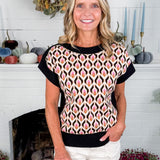 Tricia Diamond Sleeveless Sweater THML 