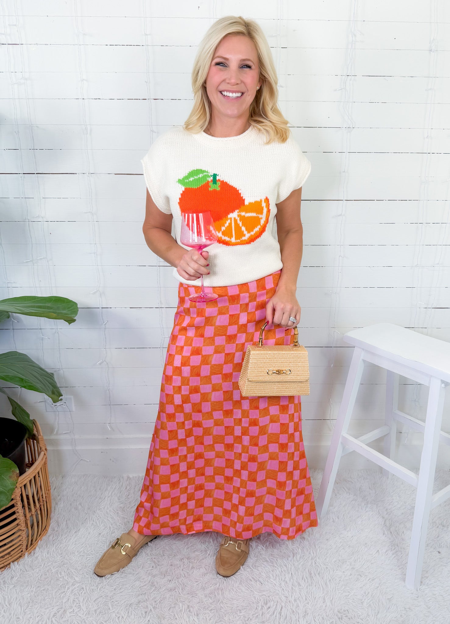 Tropicana Orange Slice Sweater 