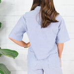Truman Blue Stripe Top Allie Rose