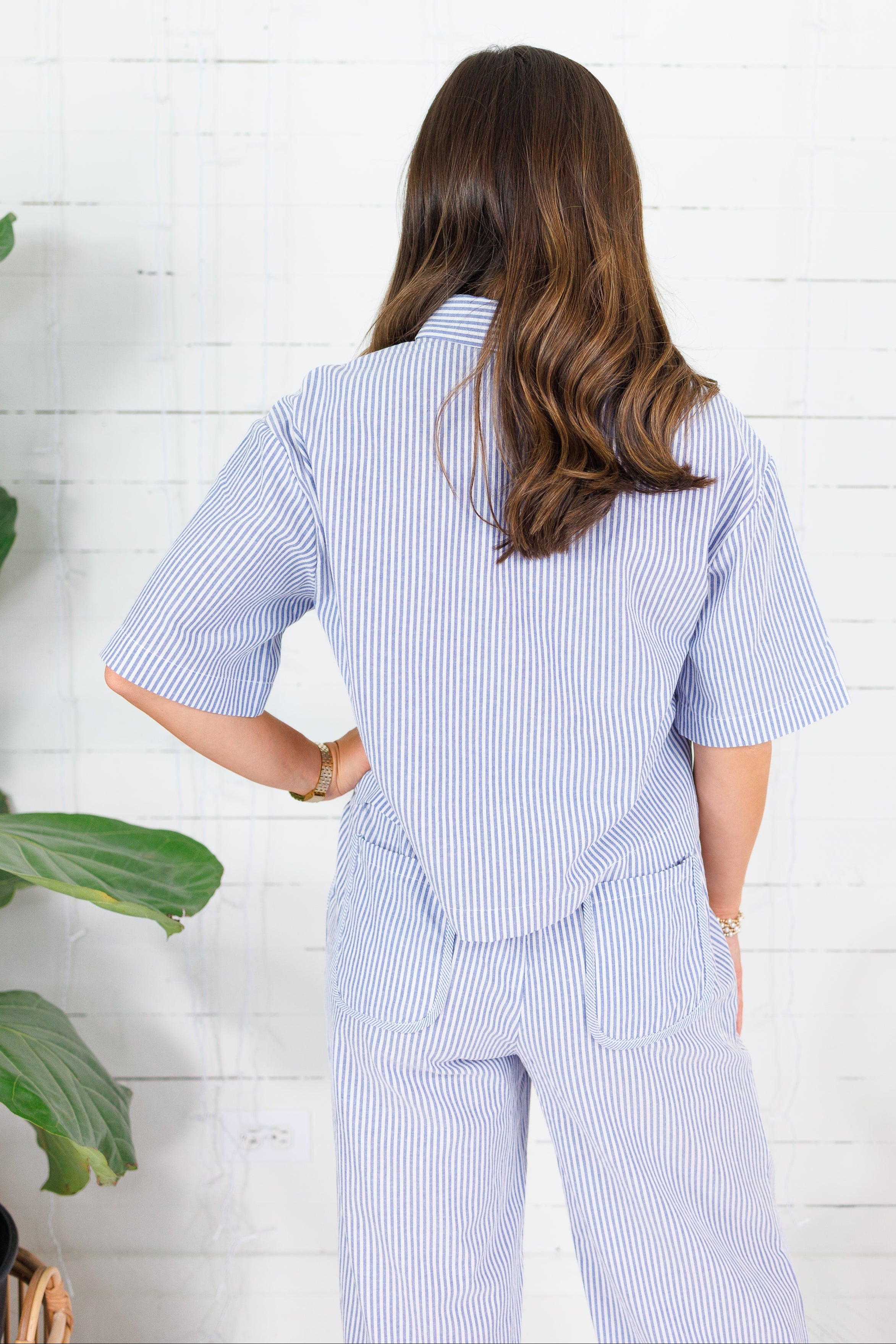 Truman Blue Stripe Top Allie Rose