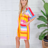 Tucker Big Top Striped Shirt Dress THML