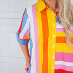 Tucker Big Top Striped Shirt Dress THML