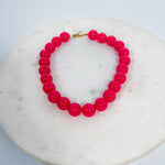 Tucker Peony Pink Ball Bead Necklace