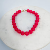 Tucker Peony Pink Ball Bead Necklace